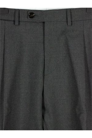 Grey melange virgin wool Robert trousers BE ABLE | ROBERTWMLGRISCUROMELANGE